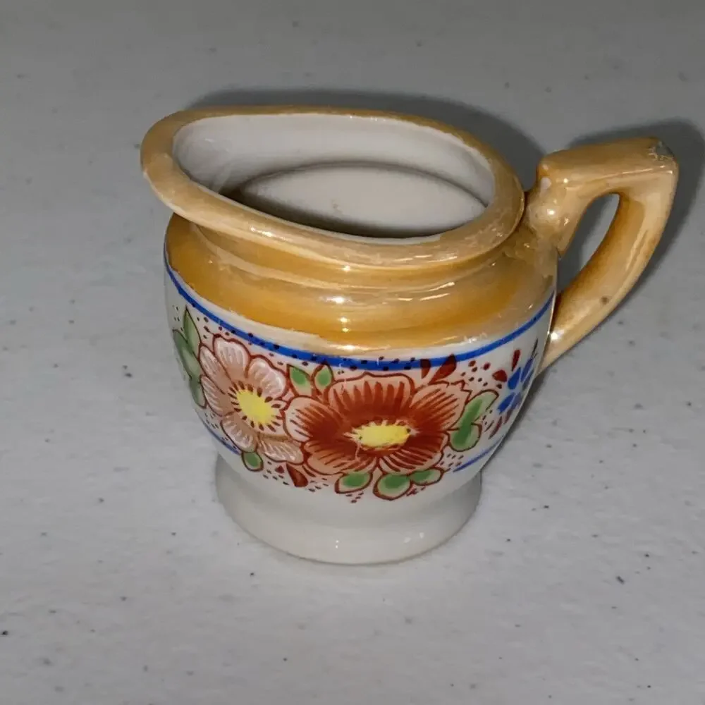 VTG Miniature Tea Set Made In‎ Occupied Japan 3” Teapot Creamer Sugar 2 Teacups